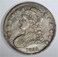 1834 BUST HALF DOLLAR, AU