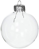 Darice Glass Ball Ornaments, 10-Pc, 60mm, Clear