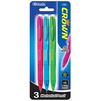 (4) BAZIC Crown 0.5mm Mechanical Pencil (3/Pack)