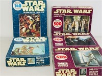 5 Star Wars puzzles - 1977