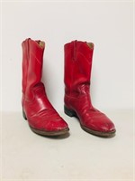 red cowboy boots - size 8b
