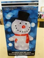 LED Light up Snowman ~ Approx. 11" Tall