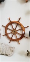 Light Wood Ship's Wheel