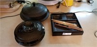 Sushi Set, 2 Rice Pots, chop sticks, fan