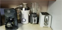 Cappuccino maker, Juicer, Blender, Toaster