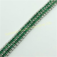 Emerald(12ct) Bracelet
