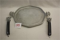 GUARDIAN WARE PLATTER W/ CLAMP ON HANDLES