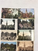 Lot of eight Alma College related postcards.
