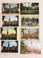 Lot of eight Alma College postcards.