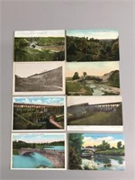 Eight postcards of Bridges in St Thomas.