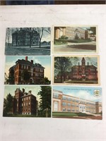 Lot of six ST. THOMAS School postcards.