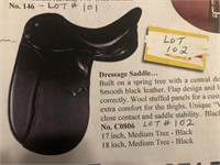 Spring Tree Black Leather Dressage Saddle - Choice