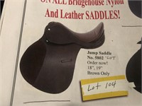 Bridgehouse Leather Jump Saddle in Brown - Choice