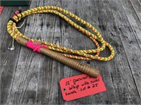 12' Braided Paracord Whip with Swivel Handle