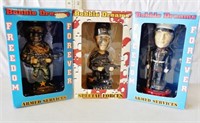 (3) Armed Forces Bobbleheads
