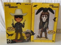 (2) Lone Ranger Bobbleheads