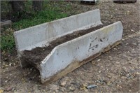Concrete J Feed Bunk, Approx 8ftx32"x8"