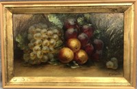 Still Life Art on Board of Fruit