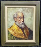 L. Franco Portrait of a Man Oil on Canvas