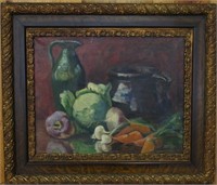 Still-life of Fruit and Vegetables Oil on Canvas