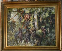Oil on Canvas Grapes