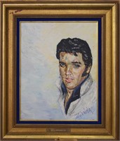 1977 Portrait of Elvis Presley by Dianna O/C