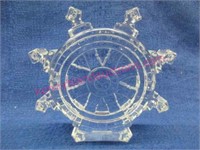 waterford crystal ship wheel (4.5in tall)