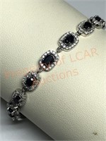 Sterling Silver Sapphire Bracelet