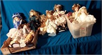 Large Quantity Of Porcelain Doll