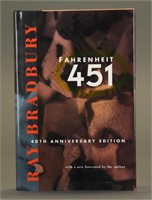 Ray Bradbury. Fahrenheit 451. Inscribed.