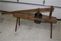 Antique commercial wooden press