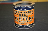 Strickler's Strictly Fresh Oysters Daily from