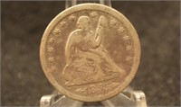 1855 Silver Quarter Seated Liberty