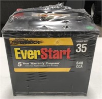 EverStart Battery No. Maxx -35N , CCA 640, New