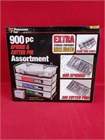 900pc. Spring & Cotter Pin Assortment
