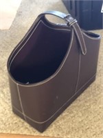 Crate & Barrel Brown Tote With Buckle