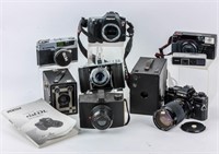 Lot of Vintage Film Cameras
