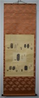 Oriental Dynasty Pottery Marks Wall Scroll
