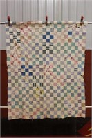 Hand stitched quilted wall hanging