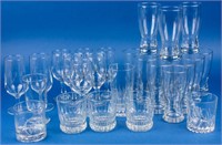 Large Lot of Glass Beer Glasses