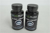 "As Is" (2) NuRush Sleep + Renew 30 Vegatable
