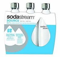 Soda Stream Source Metal 3X1L Carbonating Bottles