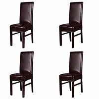 Dining Chair Covers, Donturn Solid Pu Leather