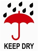 Roll of Keep Dry Stickers