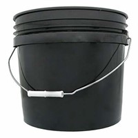 Hydrofarm Bucket, 3-Gallon, Black