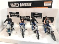 Rail-King Harley Davidson Motircycles w/Riders