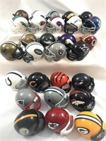 (28) Miniature NFL Football Helmets