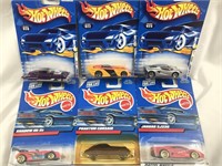 (6) NEW Hit Wheels Cars SEALED