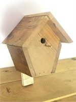 Solid Wooden BIRD HOUSE Ready to Mount!