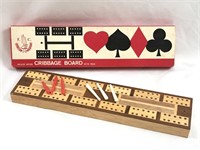 Vintage Compact CRIBBAGE Board Game w/Pegs